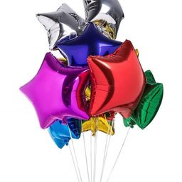Bubble Trouble 18 Inches Star Shape Foil Balloon Multicolour - Pack Of 10-picture-31