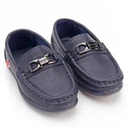 Cute Walk by Babyhug Party Wear Slip On Shoes - Navy Blue-image-21