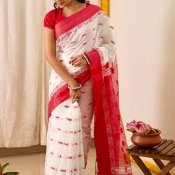TEEJH Ethnic Motifs Woven Design Saree-picture-42