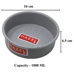 HAZEL Non Stick Cake Mould | Aluminium Cake Moulds for Baking | Round Shape Cake Tin | Diameter Size - 6 Inches, Depth - 2.5 Inch, Grey image 4