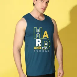 WOOSTRO Men Typography Printed Applique Slim Fit T-shirt image 3