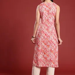 Anouk Women Floral Printed Kurta image 3