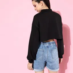 The Roadster Life Co. Typography Printed Crop Sweatshirt image 4