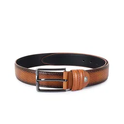 SAZARA Men Textured Leather Belt image 3