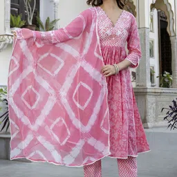 EthniFlair Women A-Line Kurta-image-25
