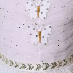 UC ENTERPRISES Flutter Sleeve Fit & Flare Dress image 4