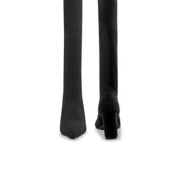 Bxxy Women High-Top Mesh Block Heel Boots image 2