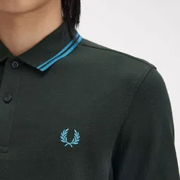 Fred Perry Men Polo Collar Applique T-shirt image 2