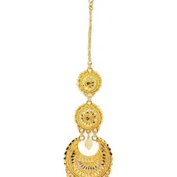 Mansi Jewl Point Gold-Plated Maang Tikka Head Jewellery-picture-15
