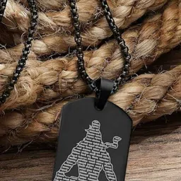 The Glitz Gallery Unisex Stainless Steel Silver-Plated Lord Shiva Pendants With Chains-image-27