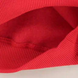 Doreme Full Sleeves Sweatshirt Text Print - Red image 5