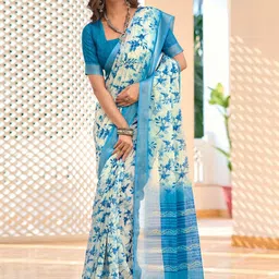 SANISA Floral Designer Saree image 2
