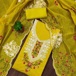 KALINI Embroidered Unstitched Dress Material-picture-26