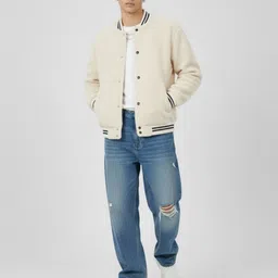 glitchez Sherpa Varsity Jacket image 2