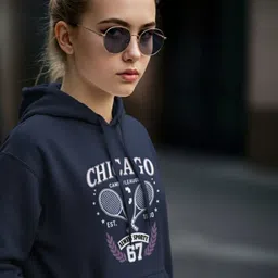 Dagcros Girls Printed Hooded Sweatshirt image 3