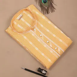 FILORI STUDIO Striped Mandarin Collar Kurta image 2