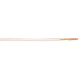 Alpha Wire Single Core Hook Up Wire 0.75 mm² Nominal Area White 30 m Length, 1555 WH005 image 1
