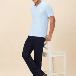 Being Human Men Self Design Polo Collar Slim Fit T-shirt image 2