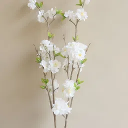 Blooming Floret White 1 Pieces Cherry Blossom Artificial Flower image 3