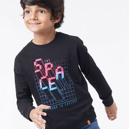 Ed-a-Mamma Boys Black Printed Sweatshirt-picture-23