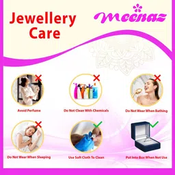 MEENAZ Set Of 2 Silver Plated Finger Rings image 3