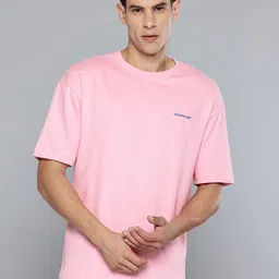Reebok Lifestyle Loose Printed Drop-Shoulder Sleeves Pure Cotton T-shirt image 2