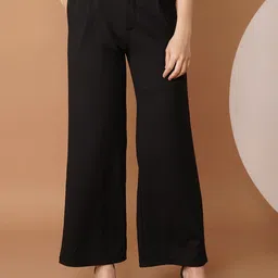 Chemistry Women Relaxed Straight Fit Pleated Trousers-image-98