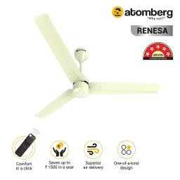 Atomberg Renesa Ivory 1200 mm 3 Blades Ceiling Fan with Remote MSNEKPQX2LEY52 image 2