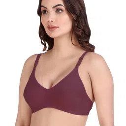 samvar Women Cotton Maroon Non Padded Non-Wired Lingerie Bra Sport wear Gym Crop Tank Top-picture-26