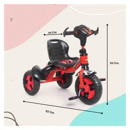 FunRide Kids Tricycle PantherPlug and Play Baby Trike with Music and Lights - Red image 3