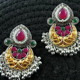 VATSALYA creation Silver-Plated Alloy Earrings-picture-36