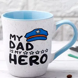 Archies White & Blue Printed Ceramic Matte Cups and Mugs image 5