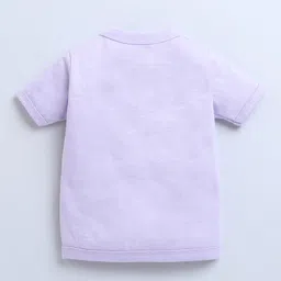 BUMZEE Cotton Woven Half SleevesJhablas with Stripes & Floral Print Pack of 3 - White & Lavender image 5