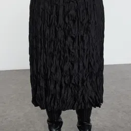 Trendyol Textured Midi A-Line Skirt image 2