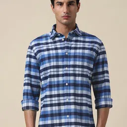 SELECTED Checked Long Sleeves Pure Cotton Casual Shirt image 5