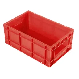 SINGHAL Multipurpose Plastic Storage Bin Red 19 L Capacity 500x325x150 mm (Pack of 5)-image-97