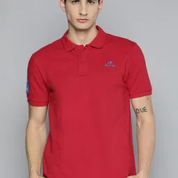 Alcis Typography Printed Polo Collar Regular Fit T-shirt-picture-22