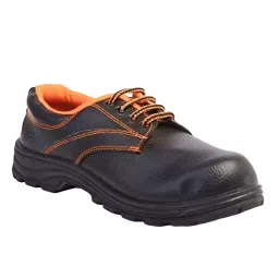 SLT-HUB Chetak Shoes -01 Low Ankle Steel Toe Black & Orange Safety Shoes, Size - UK 8 (Pack of 12 Pairs)-picture-31