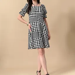 IUGA Print A-Line Dress image 3