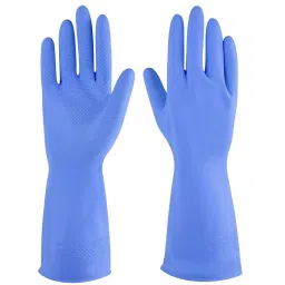 Swavind Safety Hand Gloves Natural Rubber Blue Free Size (Pack of 12 Pair)-picture-15
