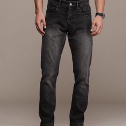 WROGN Men Mid Rise Heavy Fade Stretchable Jeans-picture-46