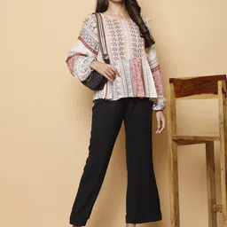 250 DESIGNS Women Floral Printed Round Neck Top-image-63