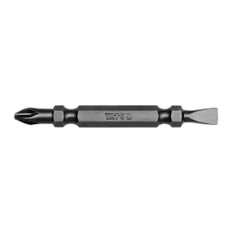 Yato YT-7883 1/4inch X65mm Double End Bits Ph1-Ph2 Hand Tools Screwdriver Bit Precision Screwdriver image 1