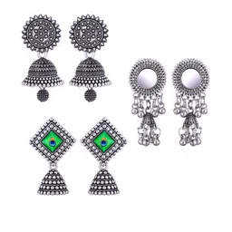 Sangria Silver-Plated Alloy Earrings-picture-36