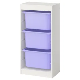 ikea trofast Storage combination with boxes, white/lilac, 46x30x95 cm-picture-31