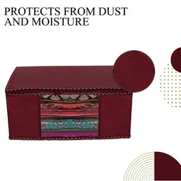 AMAK INC Maroon Fabric Multi-Utility Wardrobe Organisers image 5