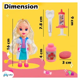 Bunie Realistic Doctor Doll Playset for Girls Random Color- Height 16 cm image 3