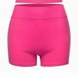 ORLIZEA Pink Cotton Blend Boy Shorts-image-0