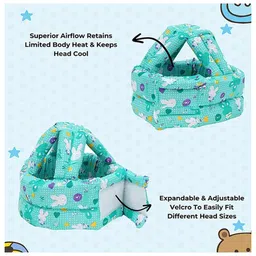 BOXOT IMPEX Adjustable Cushioned Baby Safety Helmet with knee pad (color may vary) HK-5 image 5