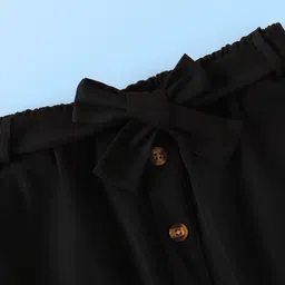 Mark & Mia Full Sleeves Solid Top and Skirt Set & Belt - Maroon & Black image 5